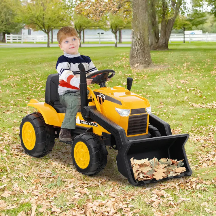 12V Kid's Ride on Excavator with Adjustable Digging Bucket