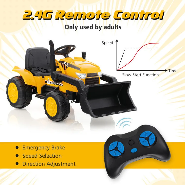 12V Kid's Ride on Excavator with Adjustable Digging Bucket