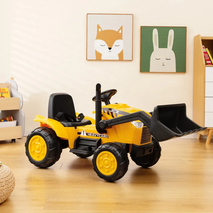 12V Kid's Ride on Excavator with Adjustable Digging Bucket