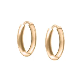 14k Gold Huggie Hoops