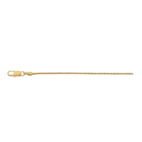 14K Yellow Gold 1.20mm Wheat Chain