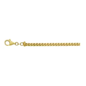 14K Yellow Gold 3mm Franco Chain