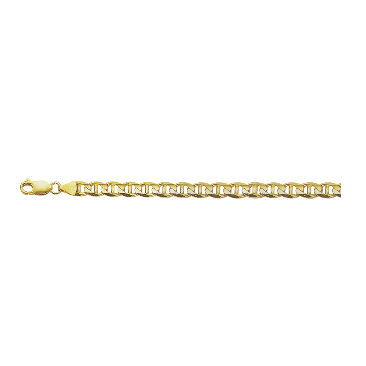 14K Yellow Gold 4.6mm Mariner Chain