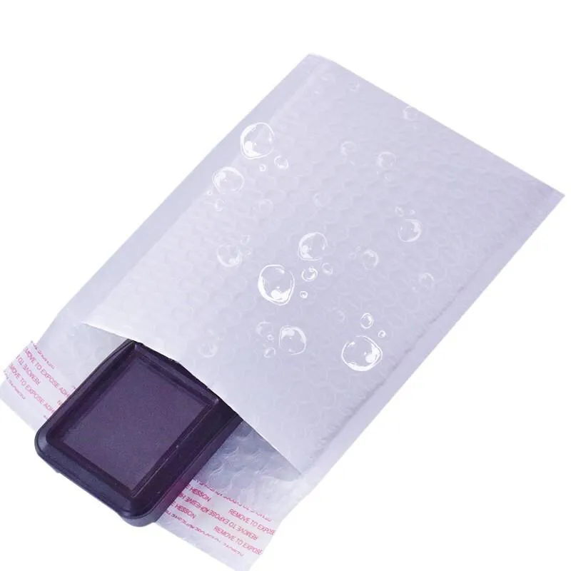 172 Pieces White Matte Film Bubble Bag Pearl Film Envelope Express Bag Waterproof Bag Envelope Bag 20 * 30   4cm