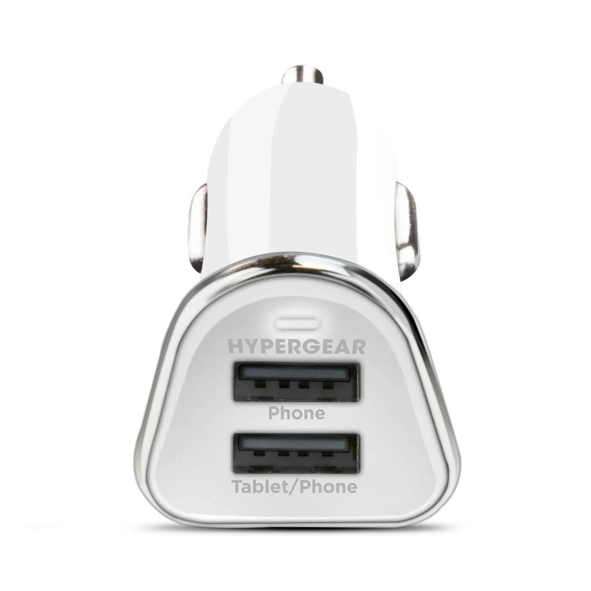 17W Dual USB Car Charger | White