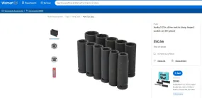 22422033 HUSKY 11 PIECE DEEP IMPACT SOCKET SET