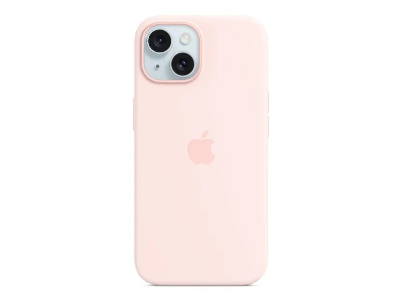 Apple - Back Cover For Mobile Phone - Magsafe Compatibility - Silicone - Light Pink - For Iphone 15