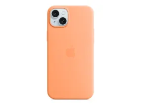 Apple - Back Cover For Mobile Phone - Magsafe Compatibility - Silicone - Orange Sorbet - For Iphone 15 Plus