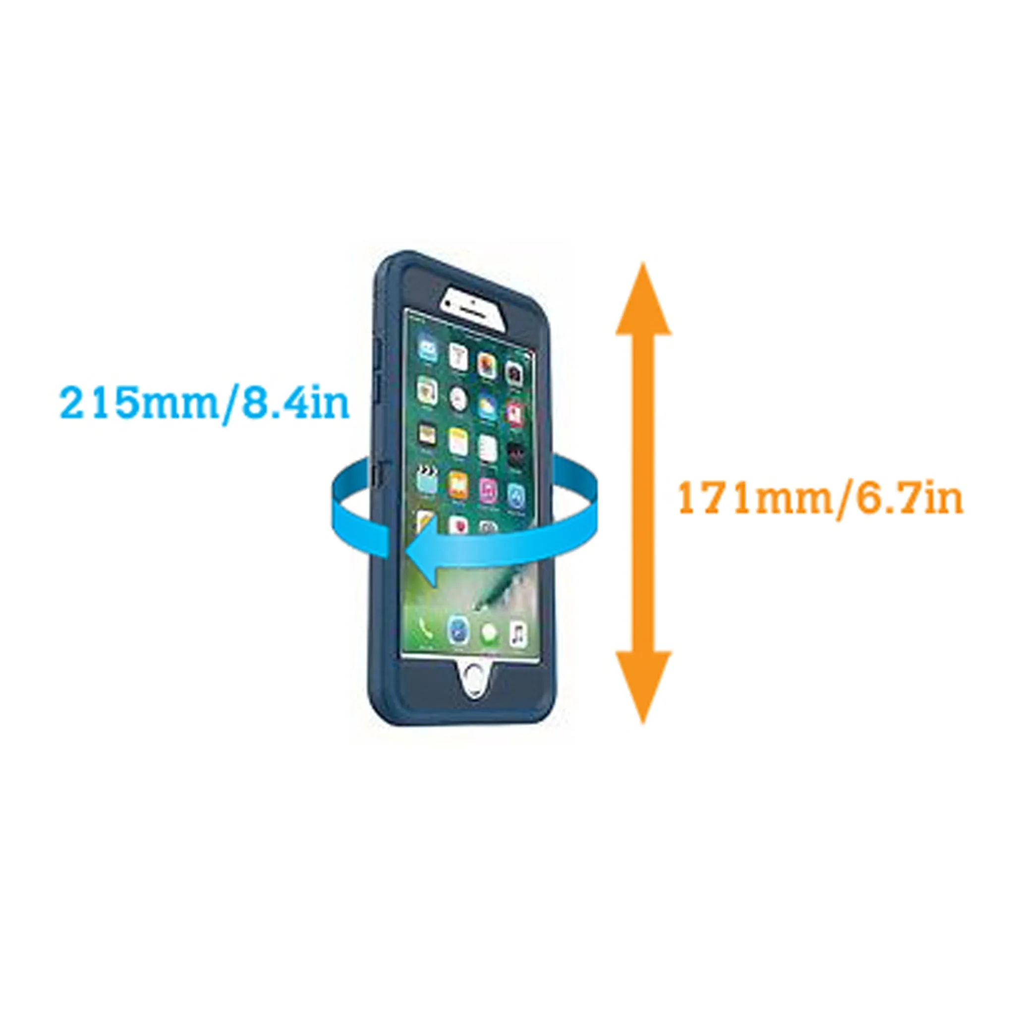 Aquapac Waterproof Phone Case Plus Extra Large for phones with Heavy Duty bumper case