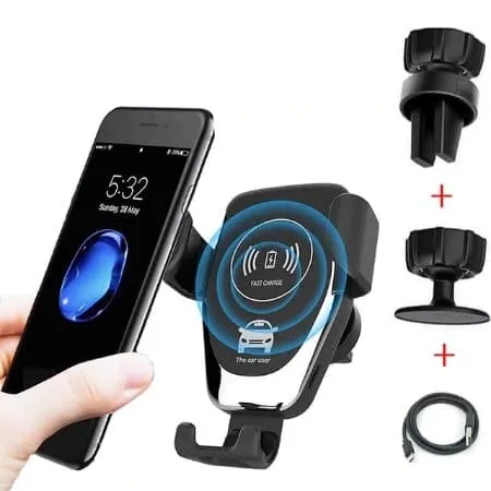 Automatic Clamping Car Wireless Charger Stand