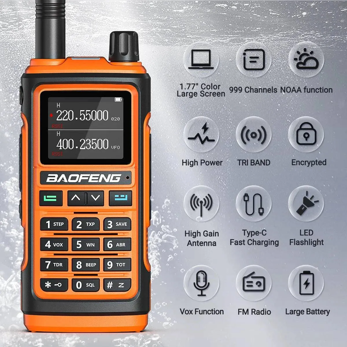 Baofeng UV-17 Pro V2 Walkie Talkie Wireless Copy Frequency 999CH Long Range Upgrade UV-5R K5 21 Pro Protable Two Way Ham Radio