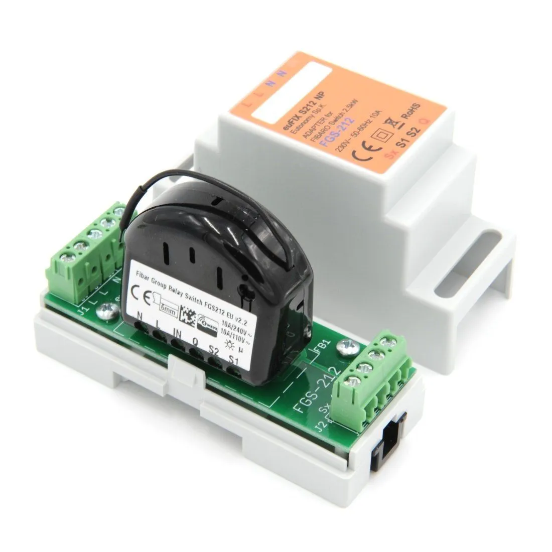 Eutonomy euFIX Adapter DIN for Fibaro Relay Switch 3kW