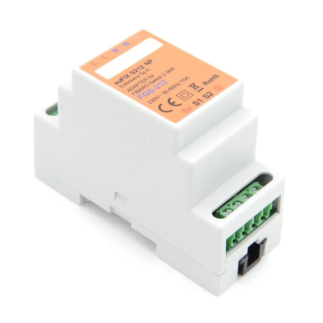 Eutonomy euFIX Adapter DIN for Fibaro Relay Switch 3kW