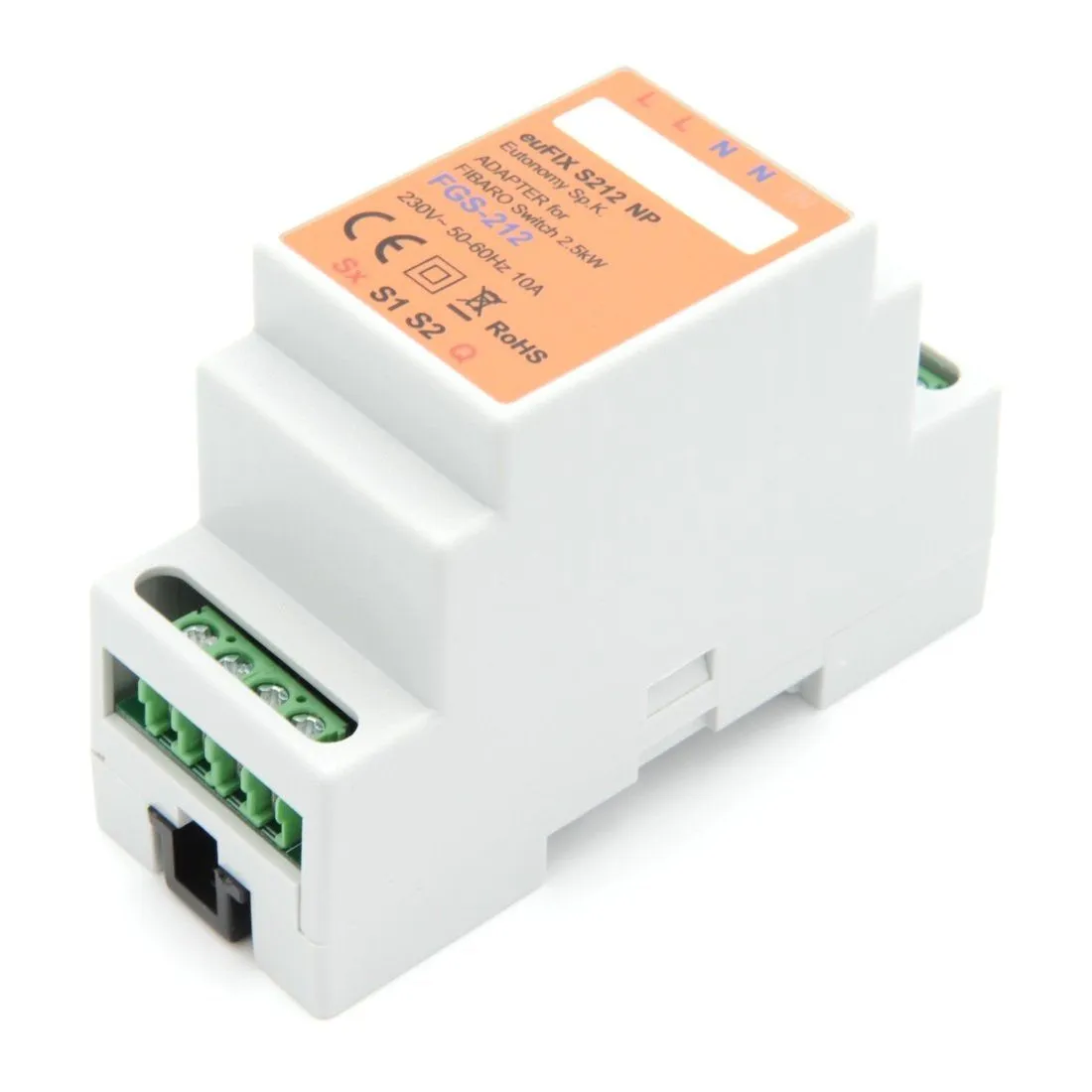 Eutonomy euFIX Adapter DIN for Fibaro Relay Switch 3kW