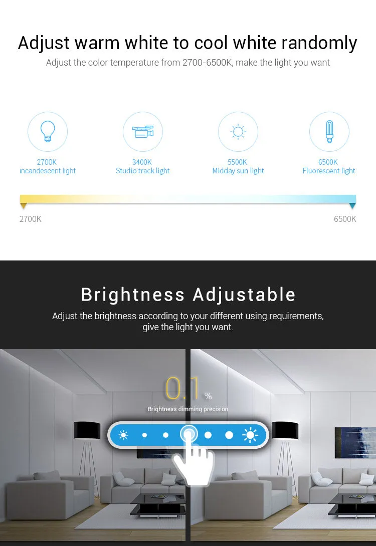 FluxTech - Battery Operated RGB CCT Smart Panel Remote Controller