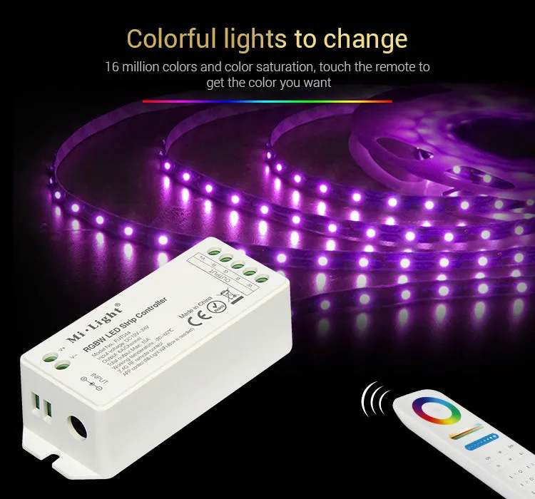 FluxTech® RGBW / RGBWW LED Strip Controller for RGBW, RGBWW  Strip Light