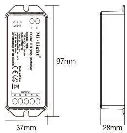 FluxTech® RGBW / RGBWW  LED Strip Controller for RGBW, RGBWW  Strip Light