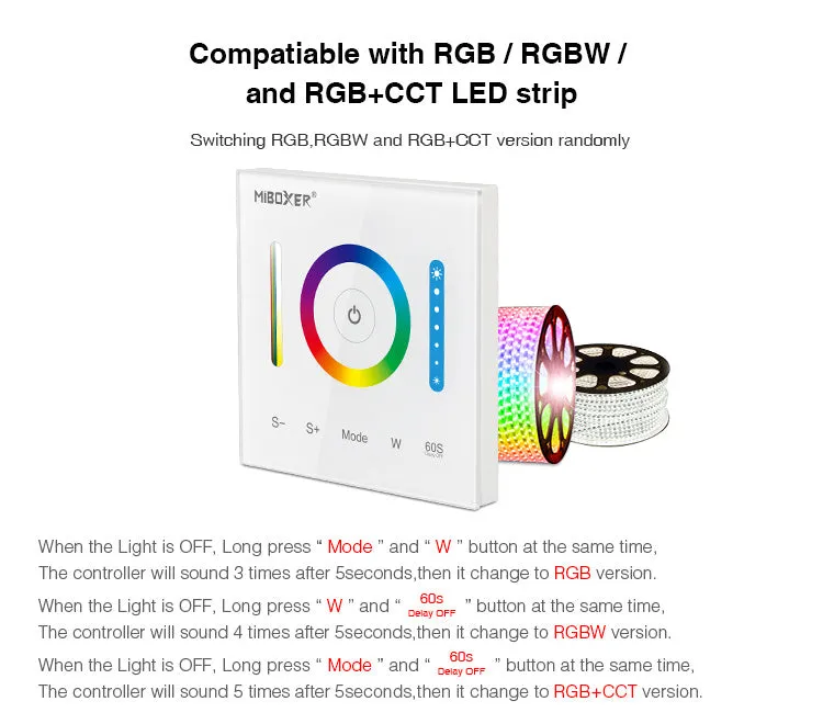 FluxTech - Smart Strip Light Panel Controller (RGB, RGBW, RGB CCT)