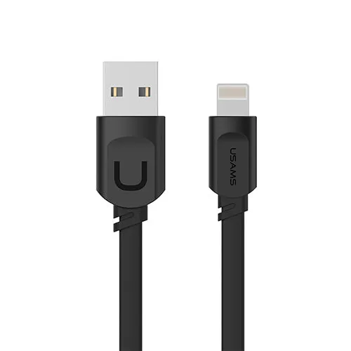 For IPhone Cable IOS 10 9 USAMS 2.1A Fast Charging 0.25m 1m 1.5m Flat Usb Charger Cable For iPhone 7 i6 iPhone 6 6s Cable