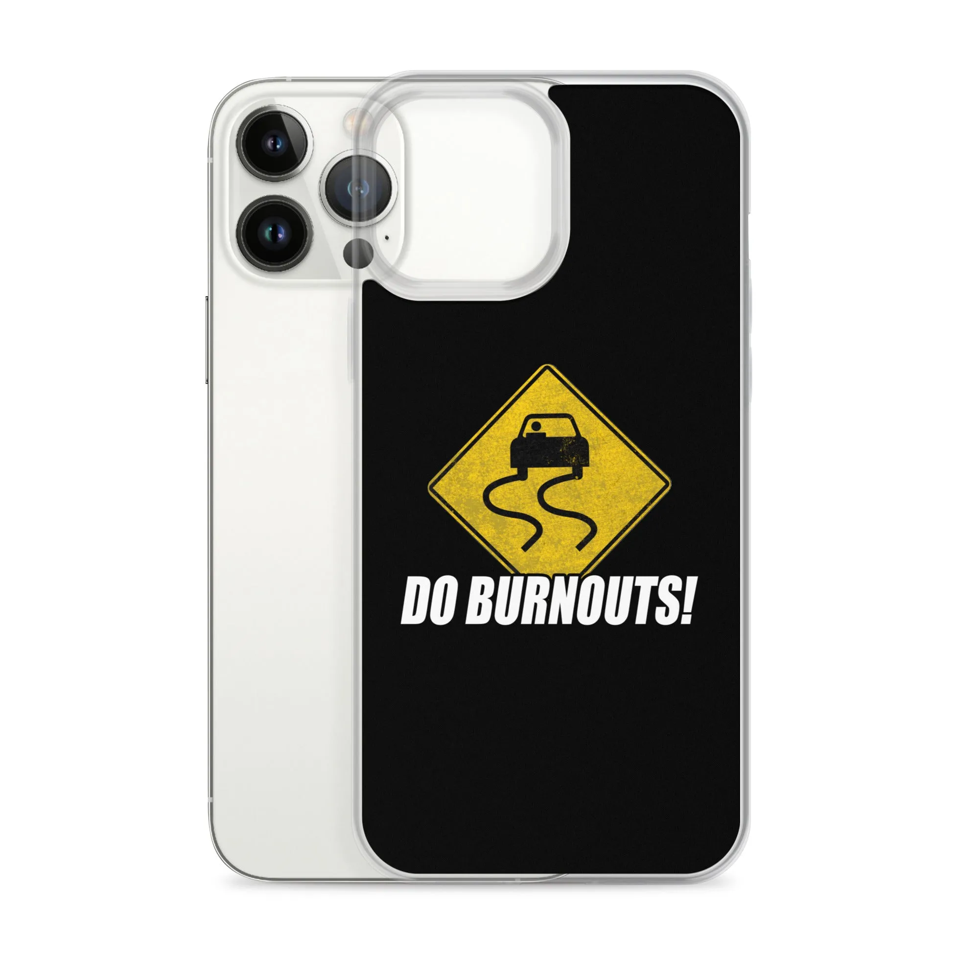 Funny Car Enthusiast Burnout Sign Phone Case for iPhone®