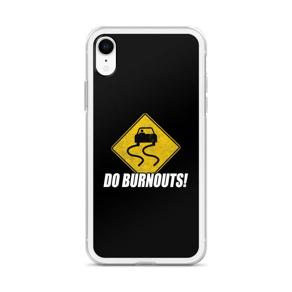 Funny Car Enthusiast Burnout Sign Phone Case for iPhone®