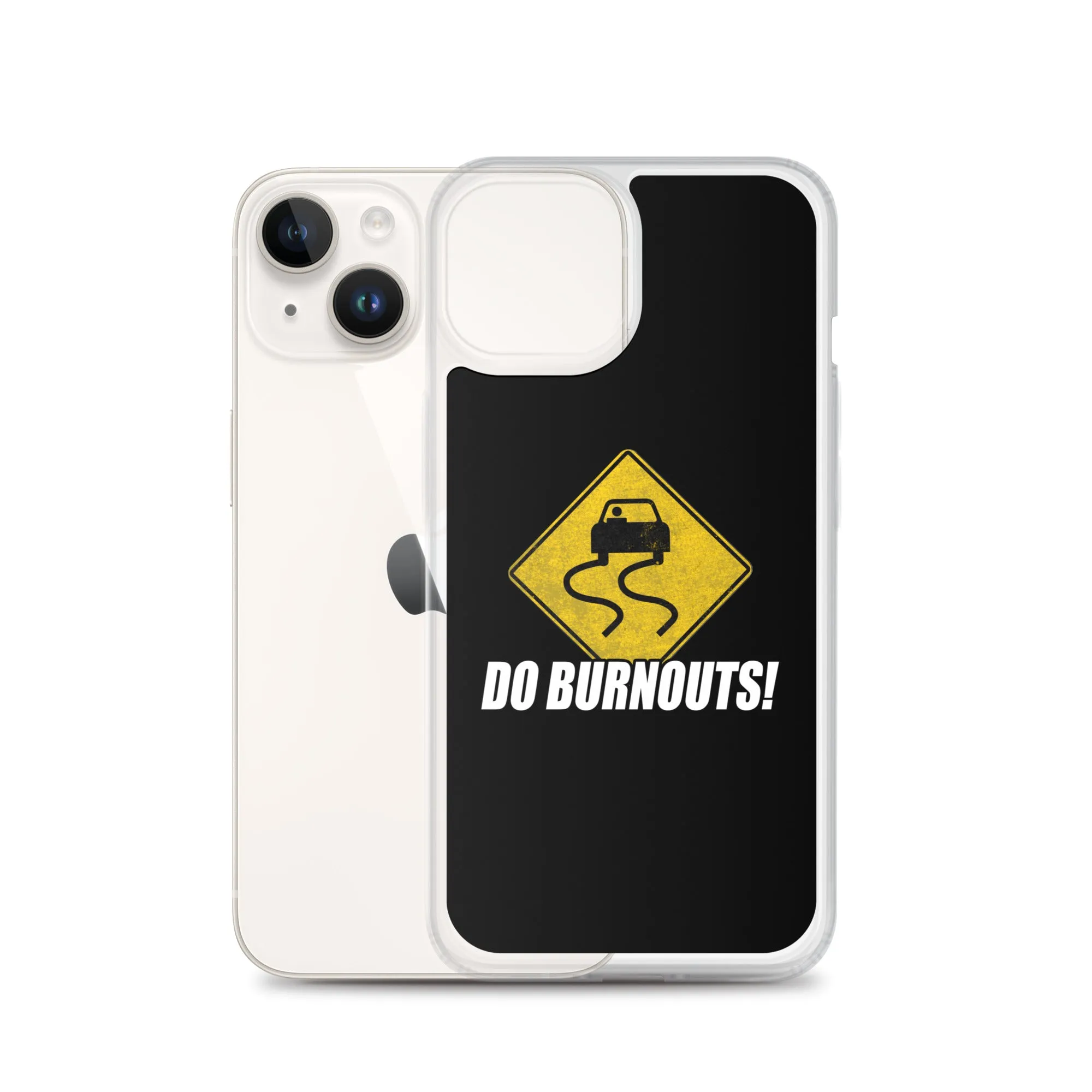 Funny Car Enthusiast Burnout Sign Phone Case for iPhone®