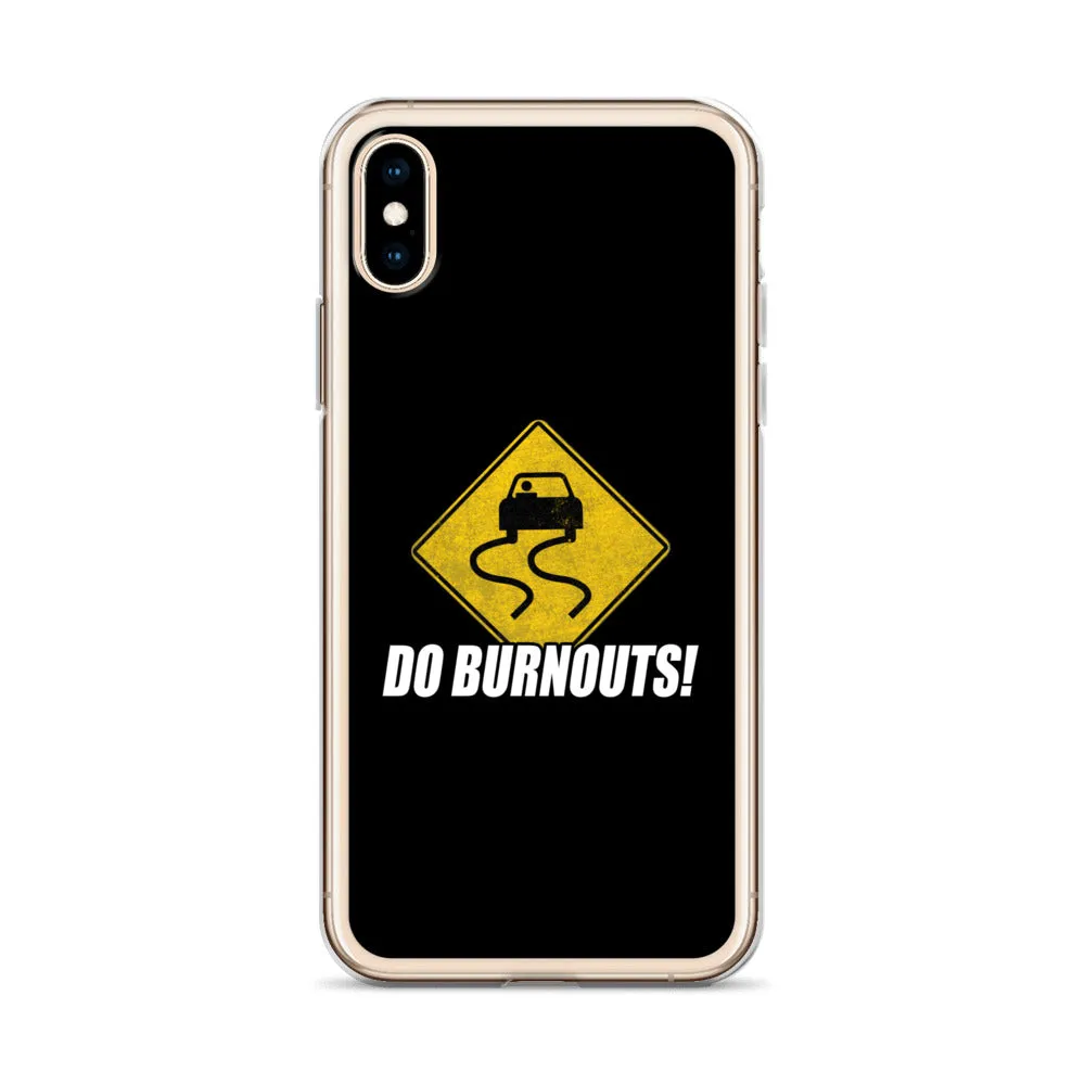 Funny Car Enthusiast Burnout Sign Phone Case for iPhone®