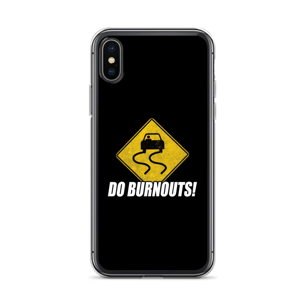 Funny Car Enthusiast Burnout Sign Phone Case for iPhone®