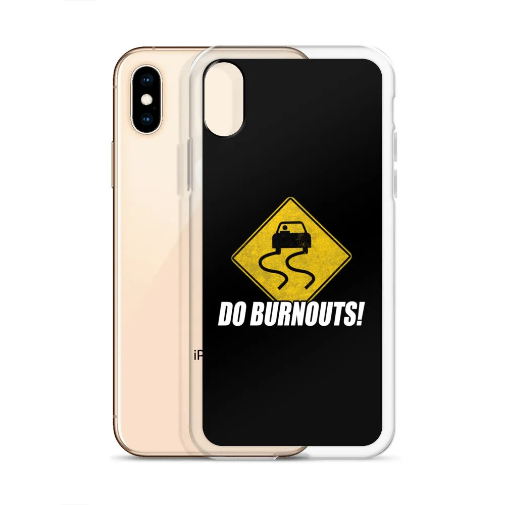 Funny Car Enthusiast Burnout Sign Phone Case for iPhone®