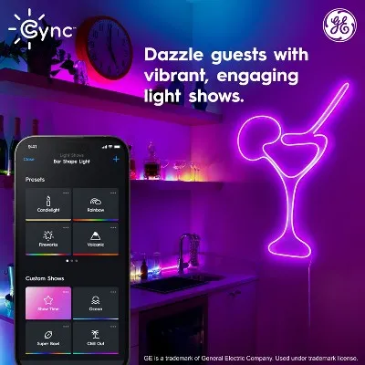 GE 10' Cync Dynamic Effects Neon Rope