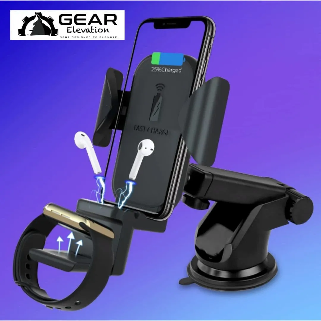 Gear Car Station™ 3 in 1 Wireless Car Charger