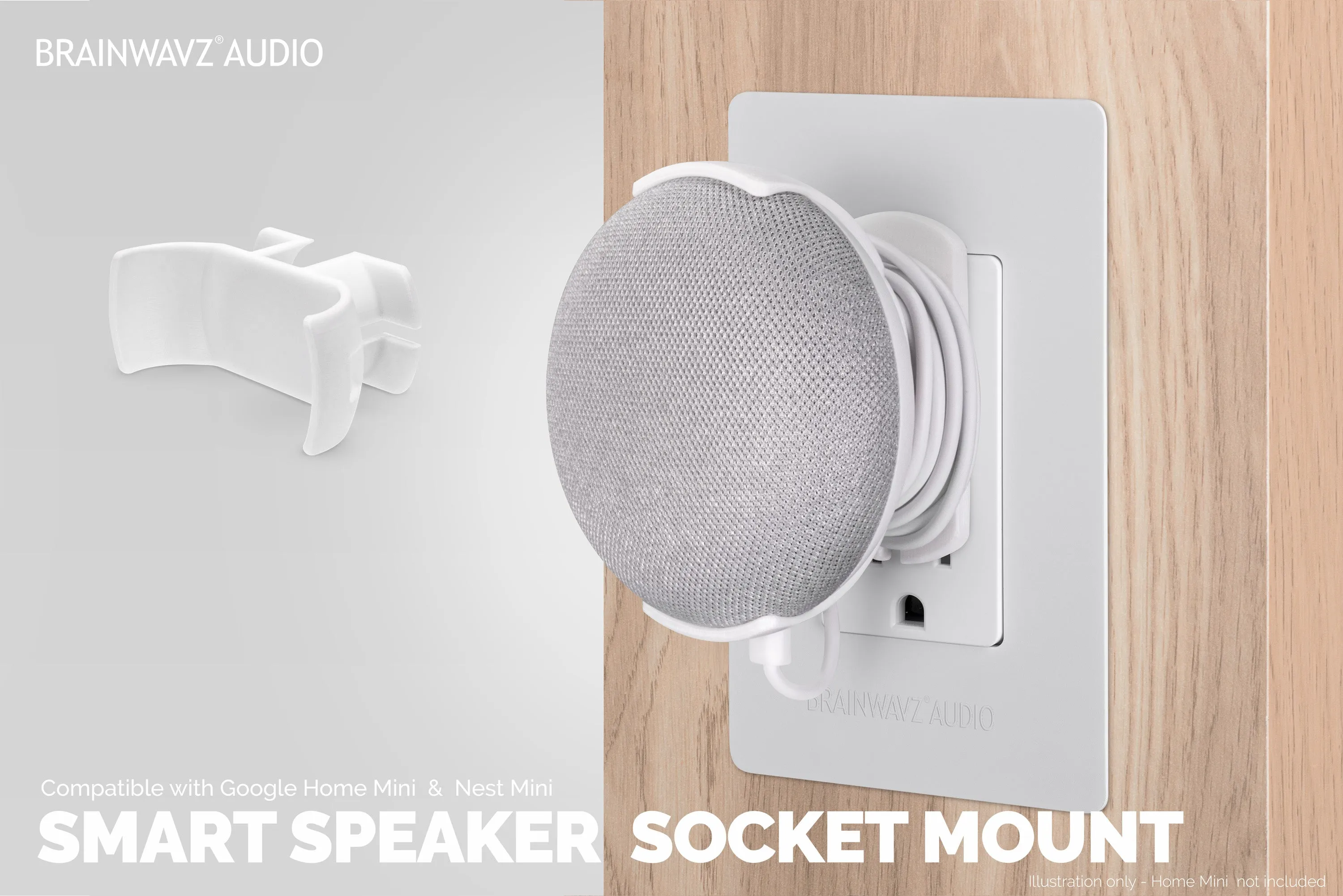 Google Nest Home Mini - Wall Socket Mount