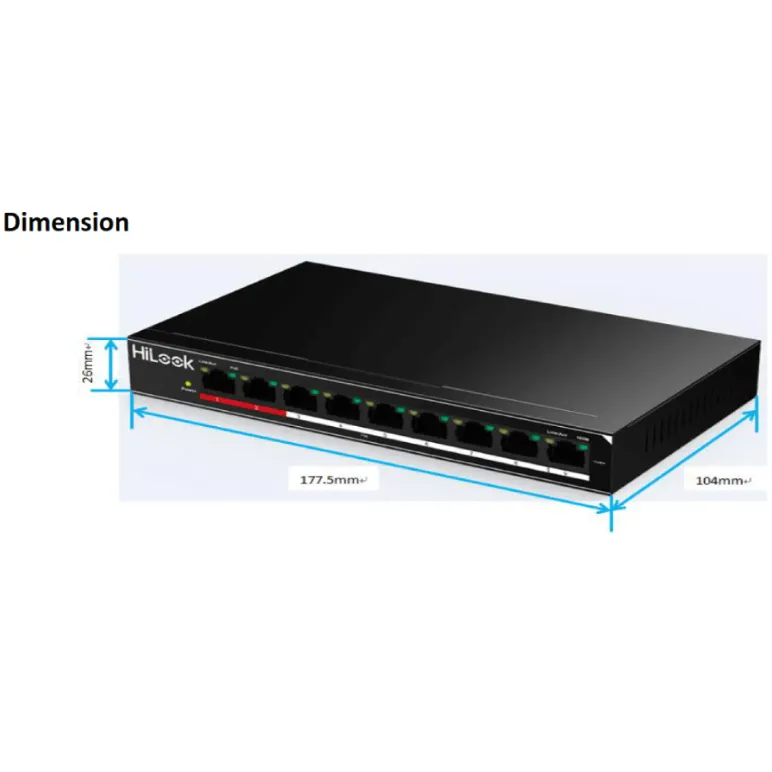 HiLook 8 port PoE Switch