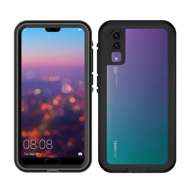 Leanonus Waterproof Case for HUAWEI P20 Pro Snow Proof Dustproof Case Full Protection for HUAWEI P20 Lite Outdoor Sports Case