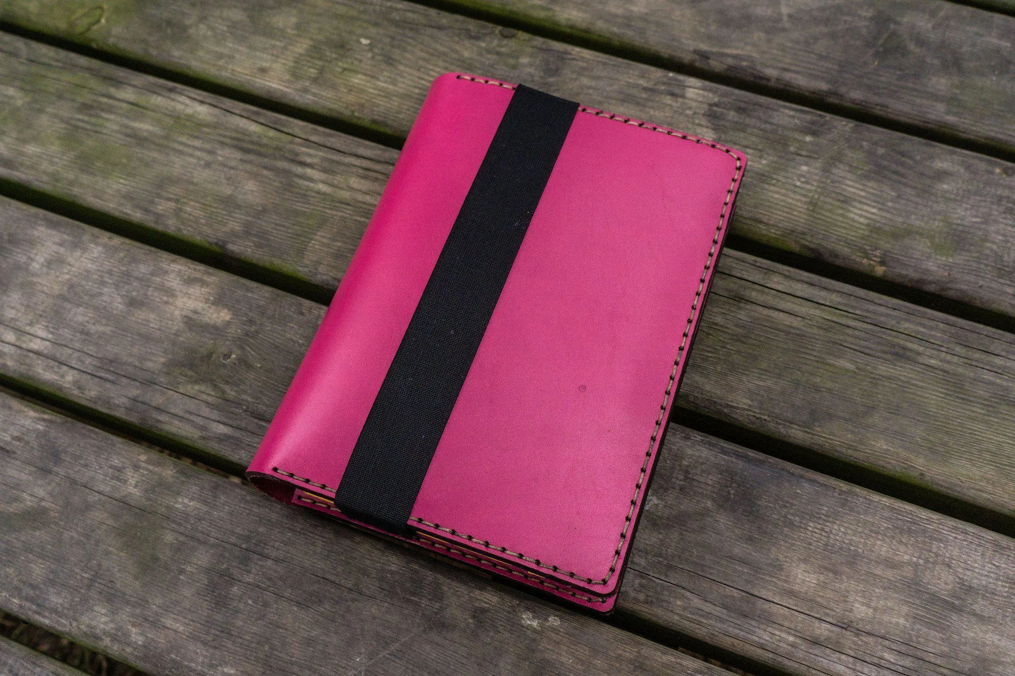 Leather Hobonichi Cousin A5 Planner Cover - Pink