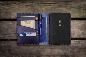 Leather Hobonichi Techo (A6) Planner Cover - Navy Blue