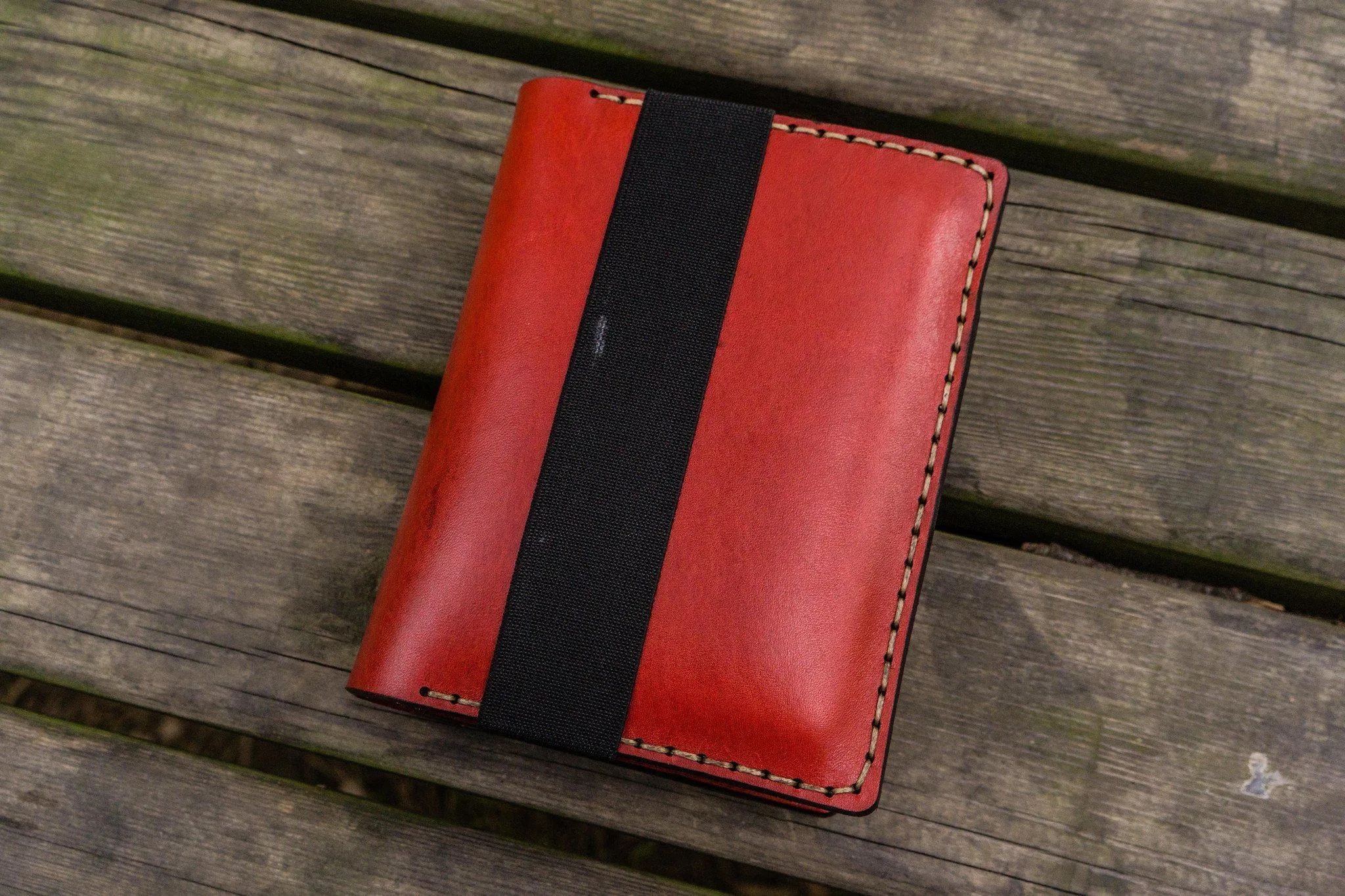 Leather Hobonichi Techo (A6) Planner Cover - Red