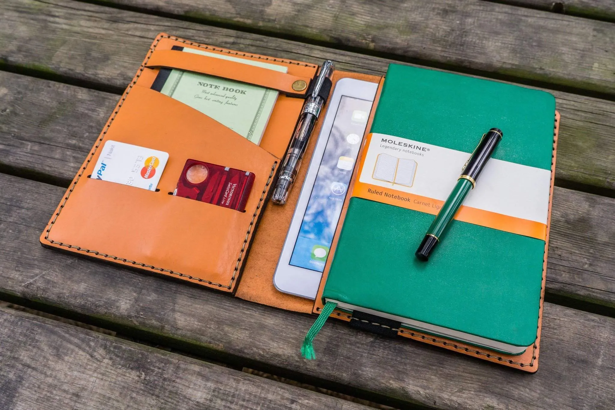 Leather Leuchtturm1917 A5 Notebook Cover - Orange