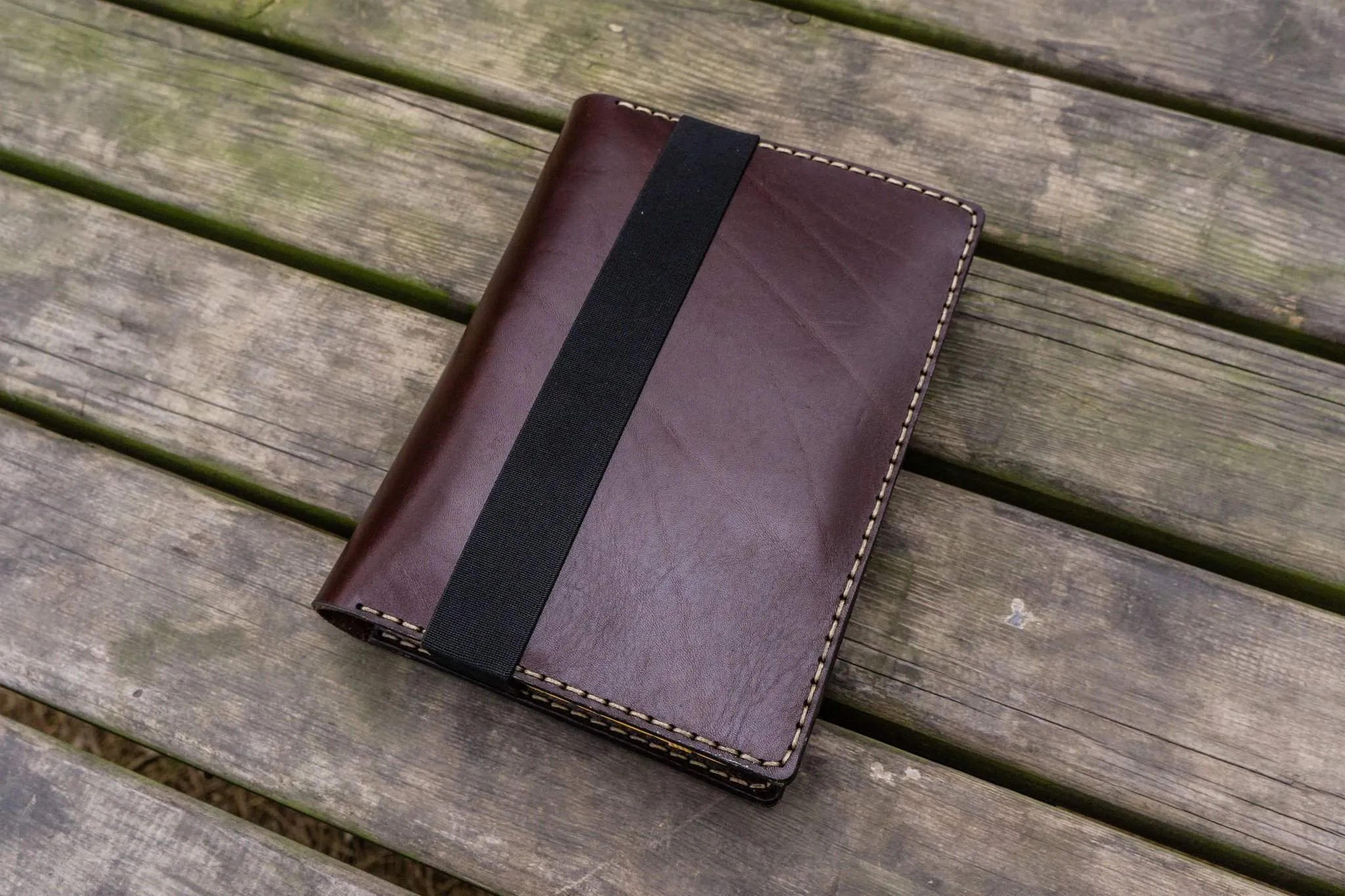 Leather Rhodia A5 Notebook & iPad Mini Cover - Dark Brown