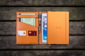 Leather Rhodia A5 Notebook & iPad Mini Cover - Orange