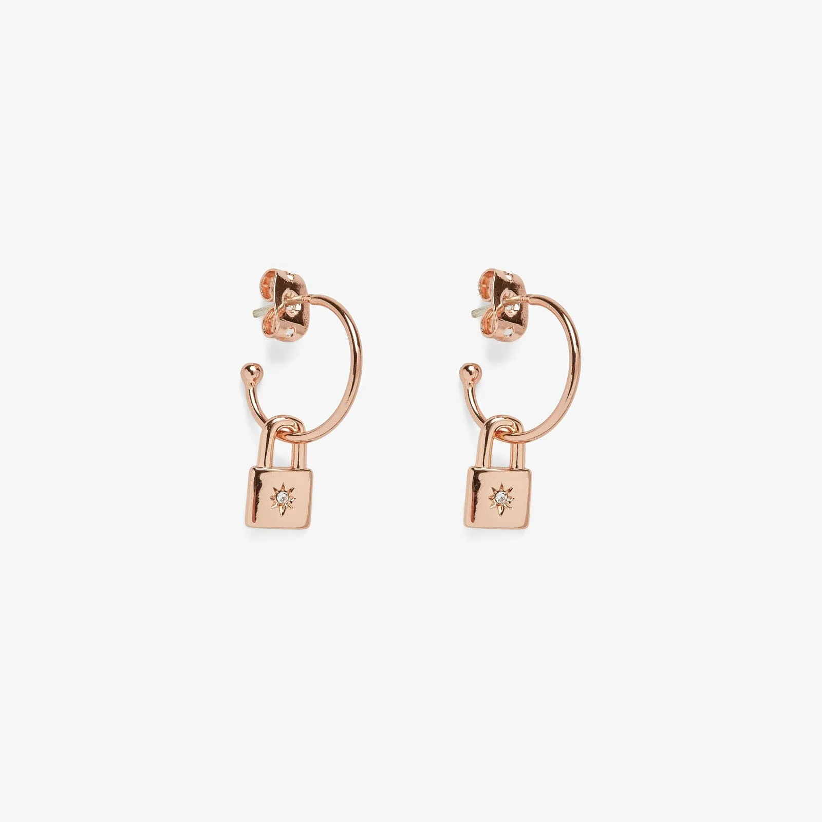 Lock Hoop Earrings