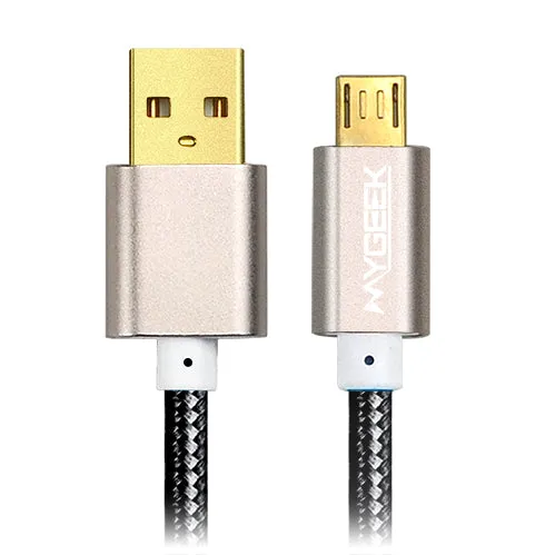 MyGeek Nylon Micro USB Cable for Samsung HTC Huawei Xiaomi Android 3m 2m Fast Charge wire Microusb Mini USB Mobile Phone Cables