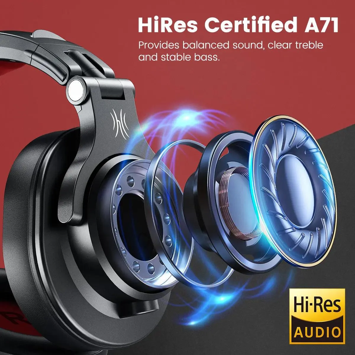 OneOdio A71 Professional Gaming Headset Wired With Mic Studio Headphones