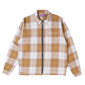 Orbis Zip Shirt Plaid - Butter