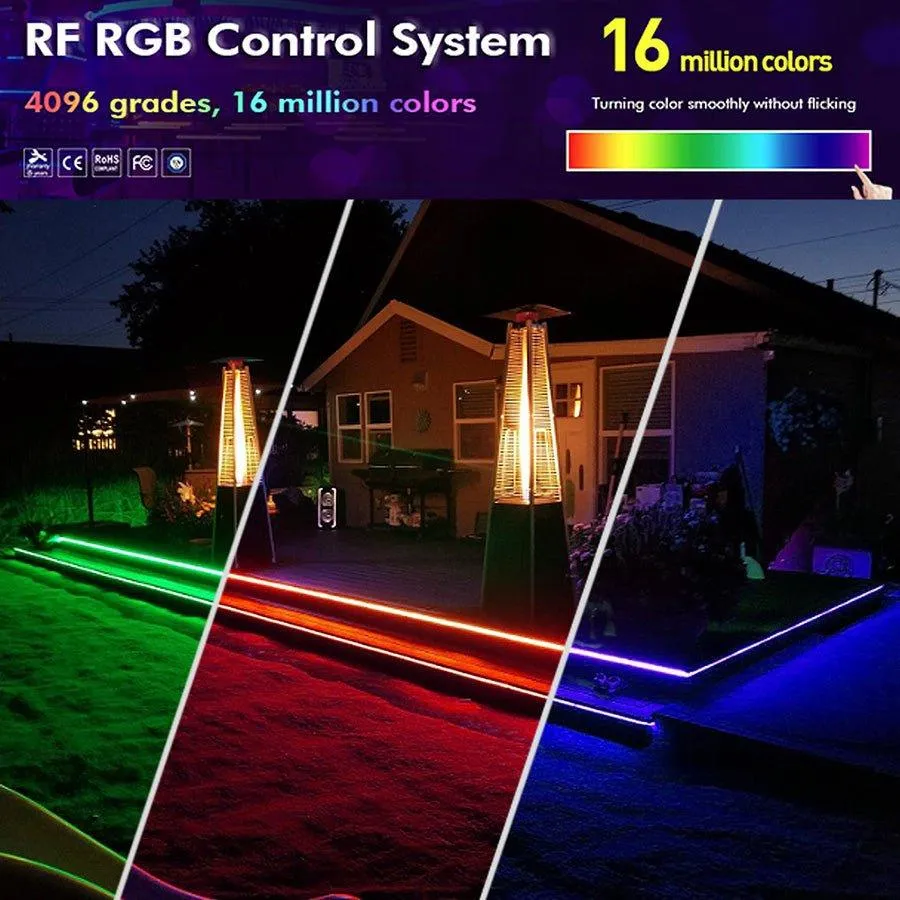 RGB LED Strip 220V 240V 120LEDs/m WiFi Tuya APP LED controller with 24key Remote