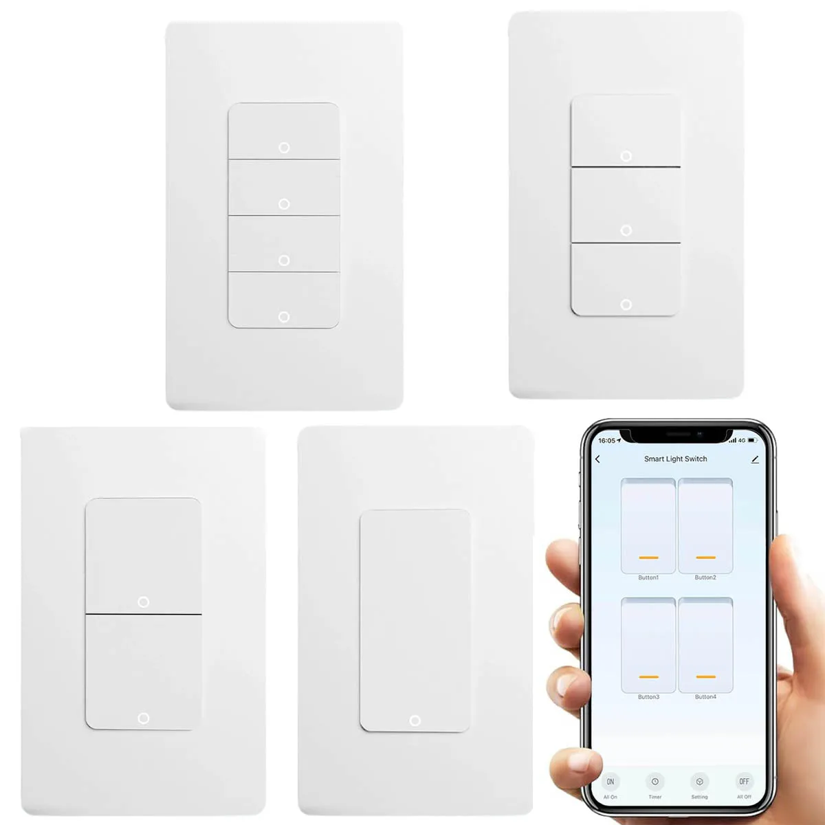 SW420 Zigbee Wall Switch no Neutral line (Works with Alexa and Google Assistant)