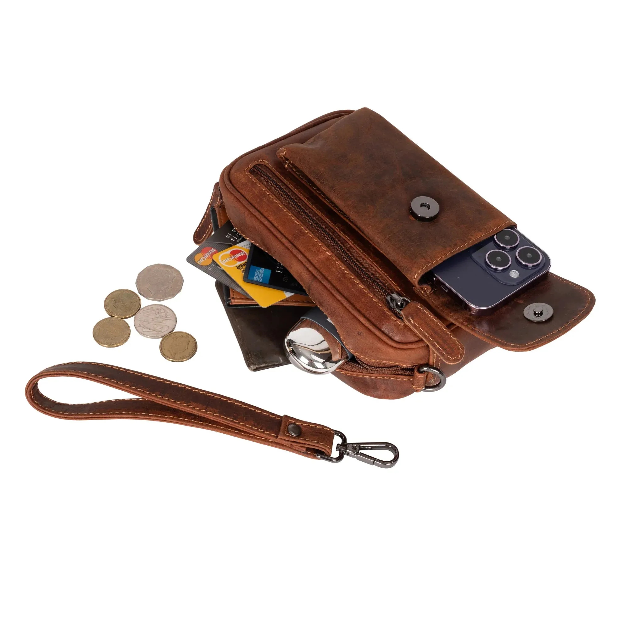 Tamworth Leather Wrist Bag