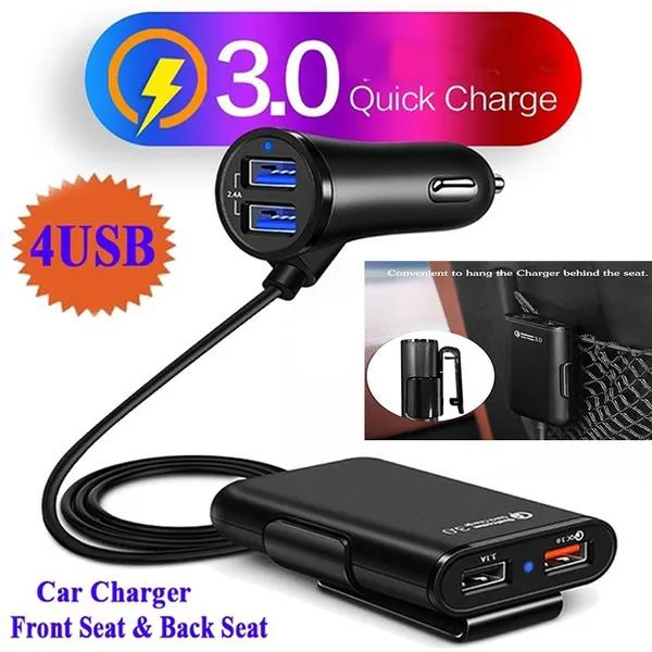 Universal 4 Ports USB Car Charger