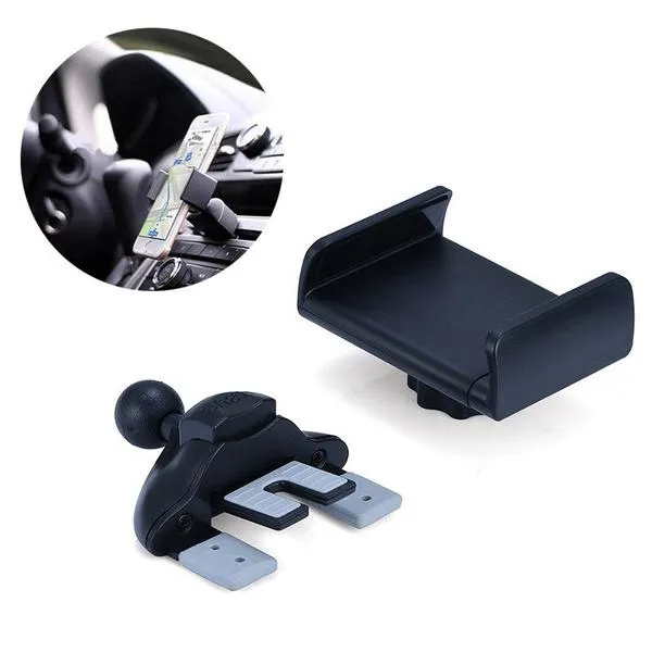 Universal Car Van CD Slot Smart Mobile Phone Rotation Mount Holder