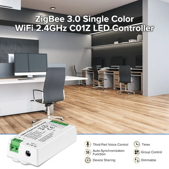 Zigbee 3.0 WiFi 2.4GHz LED Controller DIM CCT RGB RGBW RGBCCT Hue Bridge Tuya Dual Mode Gateway Smart Things